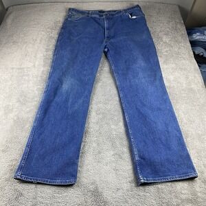 Levis Action Casual Jeans Mens 42x32 Blue Medium Wash High Rise VTG